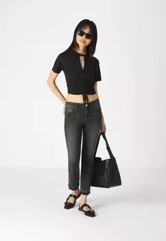 Джинсы Bootcut FLY LIU JO, цвет Black Denim