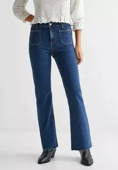 Джинсы Bootcut Frontp Mango, цвет dark blue