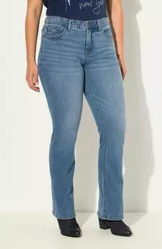 Джинсы Bootcut MARIE Ulla Popken, светло-голубой