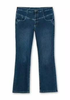 Джинсы Bootcut MIT HOHEM BUND Sheego, темно-синий деним