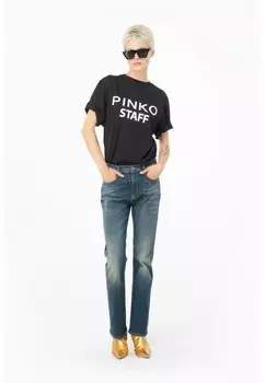 Джинсы Bootcut Pinko, синий деним