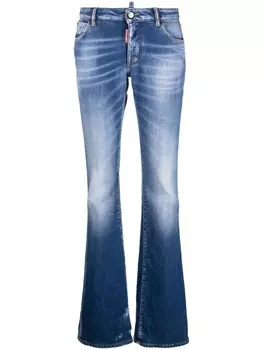 Джинсы bootcut с нашивкой-логотипом Dsquared2, синий