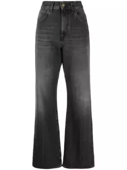 Джинсы bootcut с нашивкой-логотипом PINKO, черный