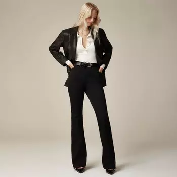 Джинсы bootcut с высокой посадкой 2003 г. суперэластичный J.Crew, черный