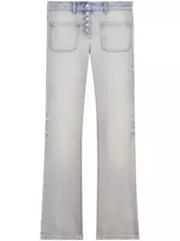 Джинсы bootcut с заниженной талией Courrges, синий