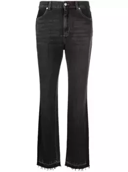 Джинсы bootcut с завышенной талией Alexander McQueen, черный