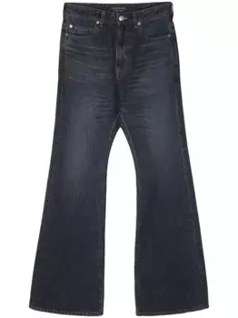 Джинсы bootcut с завышенной талией BALENCIAGA, синий