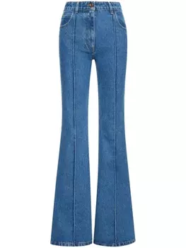 Джинсы bootcut с завышенной талией Oscar de la Renta, синий