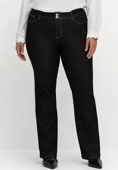 Джинсы Bootcut Sheego, черный деним