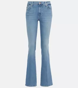 Джинсы Bootcut со средней посадкой 7 For All Mankind, синий