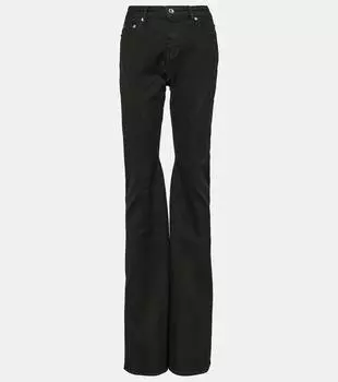 Джинсы bootcut со средней посадкой Rick Owens, черный