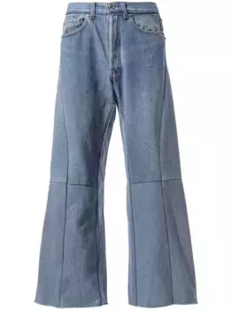 Джинсы bootcut со вставками Readymade, синий