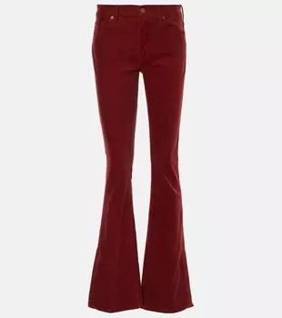 Джинсы bootcut средней посадки 7 For All Mankind, цвет garnet