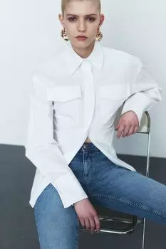 Джинсы Bootcut стандартного кроя H&M, синий