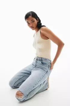 Джинсы bootcut стандартного кроя H&M, синий