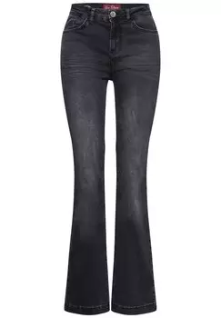 Джинсы Bootcut Street One, черный