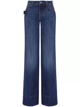 Джинсы Bottega Veneta Wide-leg, светло-синий