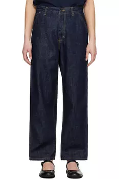 Джинсы Brandon с прострочкой на одном колене Carhartt Work In Progress, синий