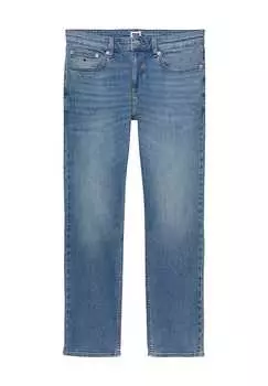 Джинсы брюки "Райан" пять карманов вышитый логотип Tommy Jeans, синий