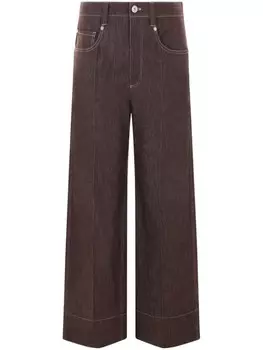 Джинсы Brunello Cucinelli из хлопка, коричневый