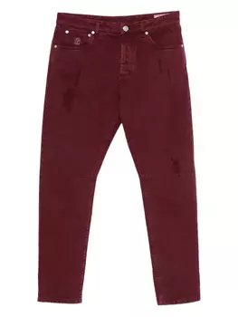 Джинсы Brunello Cucinelli из хлопка, красный