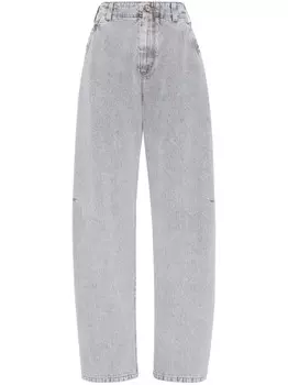 Джинсы Brunello Cucinelli Monili с цепочкой, серый