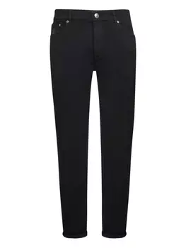 Джинсы Brunello Cucinelli с вышивкой, черный