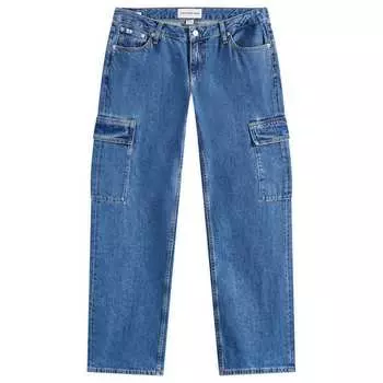 Джинсы Calvin Klein Extreme Low Rise Baggy Cargo, цвет Denim Medium