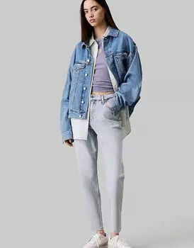 Джинсы Calvin Klein Jeans Mom в светлом дениме