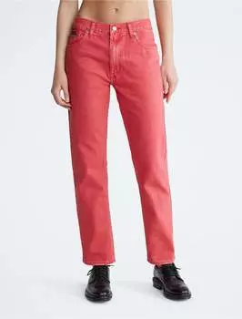 Джинсы Calvin Klein Original Straight, красно-розовый