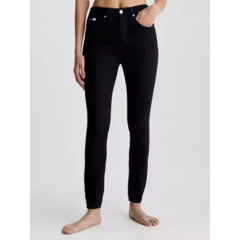 Джинсы Calvin Klein Super Skinny Ankle Fit high waist, черный
