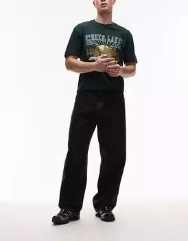 Джинсы Carhartt WIP brandon свободного покроя черного цвета