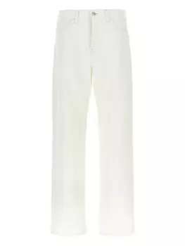 Джинсы Carhartt WIP из хлопка с нашивкой-логотипом, белый