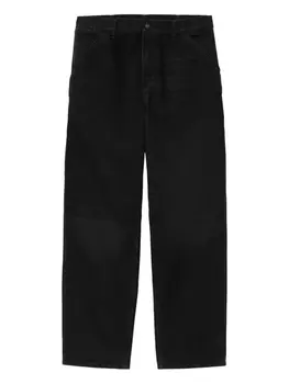 Джинсы Carhartt WIP из органического хлопка с широкими штанинами, черный