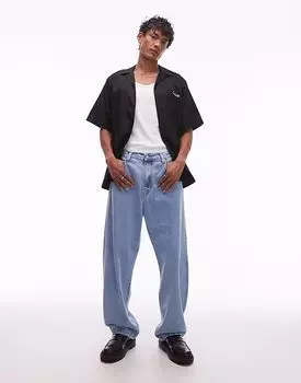 Джинсы Carhartt WIP Landon свободного кроя, зауженные, средне-синего цвета