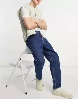 Джинсы Carhartt WIP newel свободного кроя зауженного кроя синего цвета