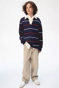 Джинсы Carpenter мешковатого кроя H&M, бежевый