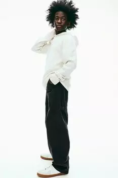 Джинсы Carpenter мешковатого кроя H&M, черный
