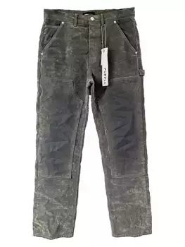 Джинсы Carpenter прямого кроя с флокированием Purple Brand, зеленый