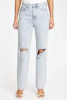 Джинсы Cassie Super High Rise Straight Jeans в цвете Moonlight Distressed PISTOLA