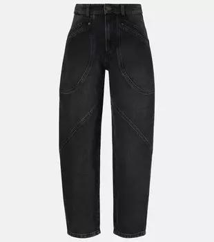 Джинсы Catarina с бочкообразными штанинами Isabel Marant, Faded Black
