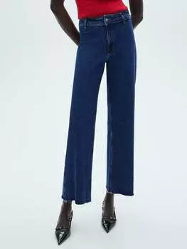 Джинсы catherin culotte с высокой посадкой Mango, цвет Open Blue