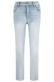 Джинсы Catherine High Rise Straight Leg Jeans в выцветшем синем цвете KUT FROM THE KLOTH