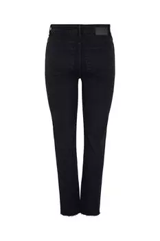 Джинсы - Черный - Брюки-сигареты PIECES, черный