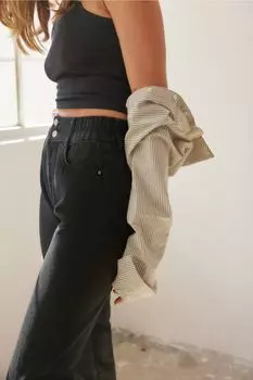 Джинсы - Черный - Мама Trendyol, черный