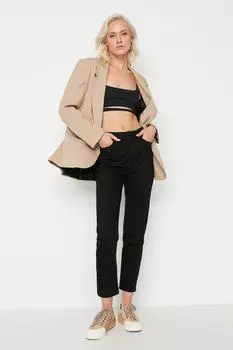 Джинсы - Черный - Мама Trendyol, черный