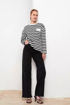 Джинсы - Черный - Прямые LC Waikiki, черный