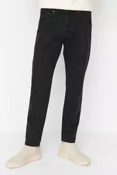 Джинсы - Черный - Свободный Trendyol, черный