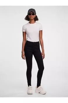 Джинсы - Черный - Тонкий PIECES, черный