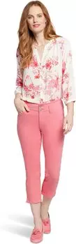 Джинсы Chloe Capris Hollywood Waistband Slits in Pink Punch NYDJ, цвет Pink Punch
